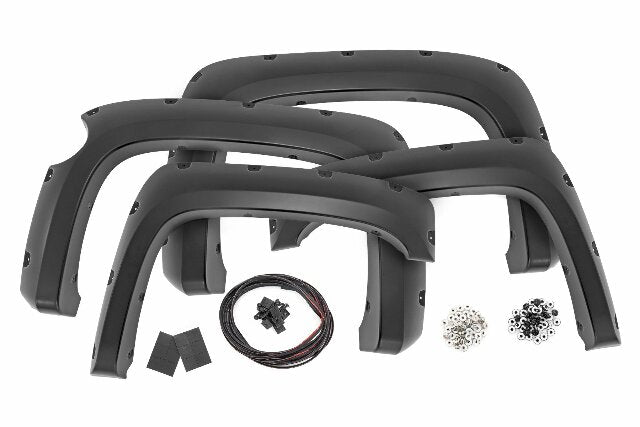 Pocket Fender Flares 5'9" Bed Gas Door Chevy Silverado 1500 07-13 F-C11612A