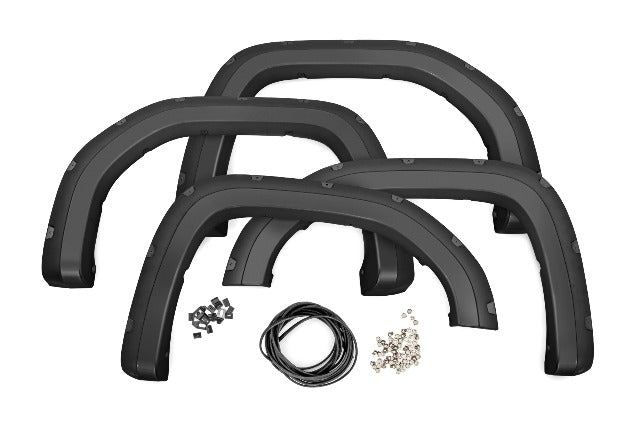 Rough Country Pocket Fender Flares G9K Satin Steel GMC Sierra 1500 19-26 F-C11950A-G9K
