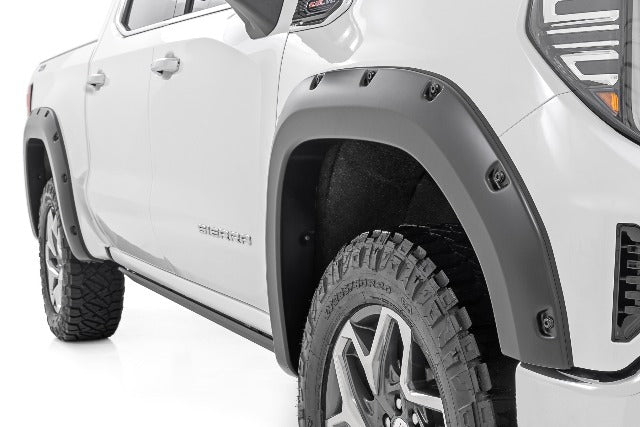 Rough Country Pocket Fender Flares GXP Downpour GMC Sierra 1500 19-26 F-C11950A-GXP