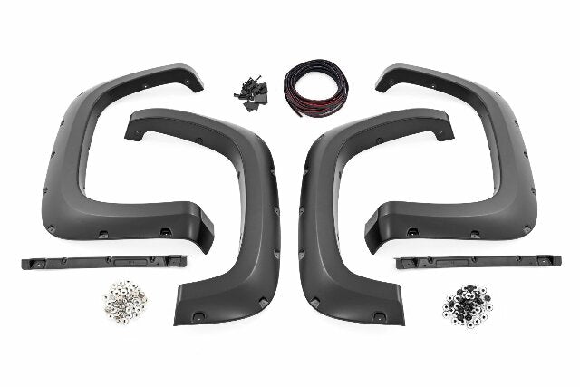 Rough Country Pocket Fender Flares GLT Glacier Blue Chevy 2500 HD/3500 HD 20-26 F-C12011A-GLT