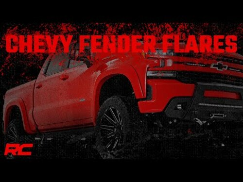 Rough Country SF1 Fender Flare White Chevy Silverado 1500 19-26 F-C319201A-GAZ