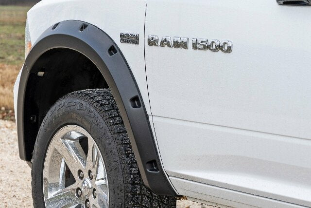 Rough Country Traditional Pocket Fender Flare GW7 White for Ram 1500 09-18 F-D10911B-GW7