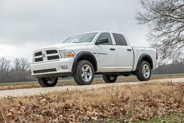 Rough Country Traditional Pocket Fender Flares Silver for Ram 1500 09-18 F-D10911B-PS2