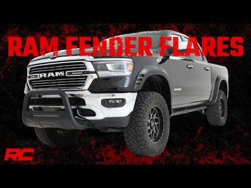 Rough Country SF1 Fender Flares GW7 White for Ram 1500 2WD/4WD 19-25 F-D319201-GW7