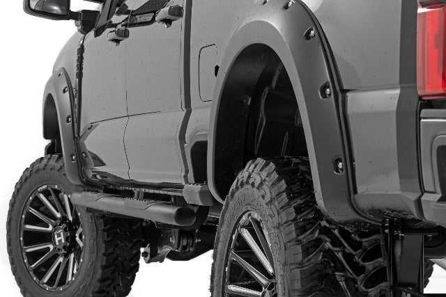 Pocket Fender Flares 2023 Ford Super Duty Gloss Black -2