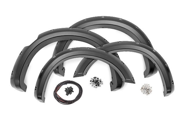 Rough Country Fender Flares Crew G41 Magnetic Black W/O Emblem for Titan 17-24 F-N101705A-G41