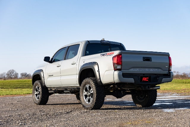 Rough Country Pocket Fender Flare for Toyota Tacoma 16-23 Silver F-T11621A-1J9