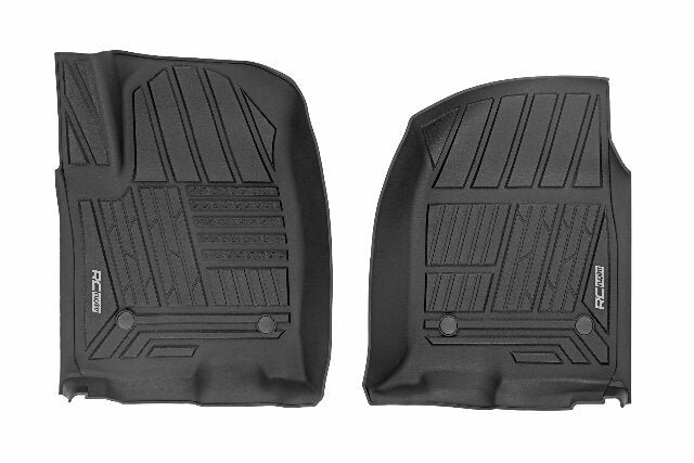 Rough Country Floor Mats Front Bucket Chevy/GMC 1500/2500HD/3500HD 19-25 -1