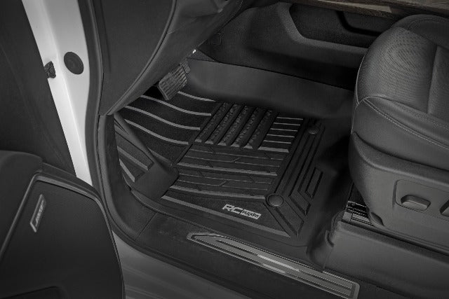 Rough Country Flex-Fit Floor Mats Bucket Crew Chevy/GMC 1500/2500HD/3500HD 19-25 -2