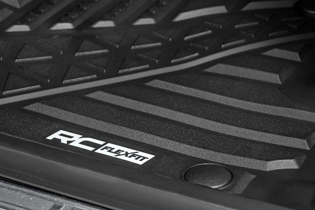 Rough Country Flex-Fit Floor Mats Front Crew for Ram 1500 19-25/TRX 21-25 FF-3142