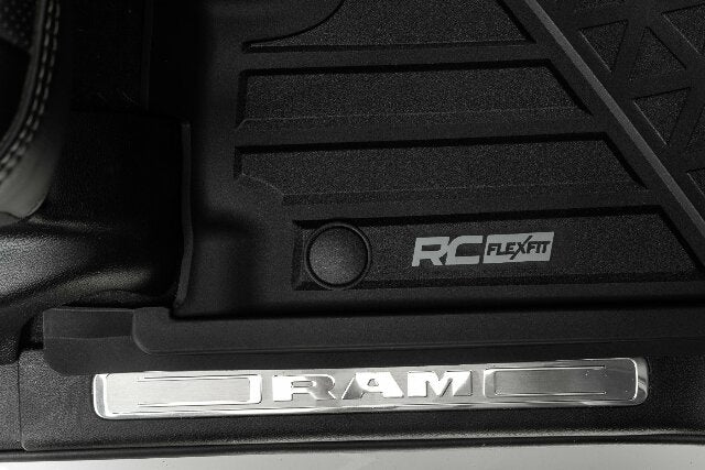 Rough Country Flex-Fit Floor Mats Front Crew for Ram 1500 19-25/TRX 21-25 FF-3142