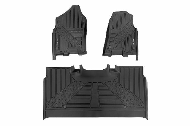 Rough Country Flex-Fit Floor Mats FR & RR Crew for Ram 1500/TRX 21-25 -1
