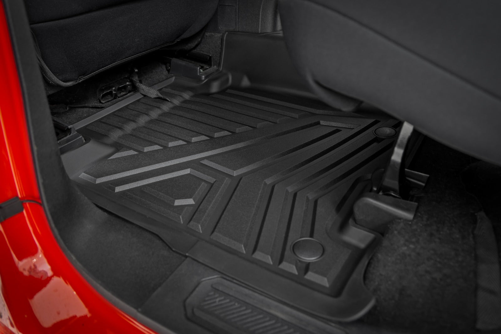 Rough Country Flex-Fit Floor Mats | Front & Rear | for Ford Bronco 4WD 2021-2025 -4