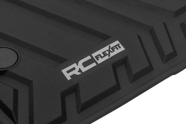 Rough Country Flex-Fit Floor Mats Front & Rear for Ford Bronco 4wd 2021-2025 FF-51602