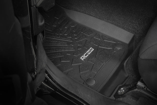 Rough Country Flex-Fit Floor Mats FR & RR 4Dr for Jeep Wrangler Unlimited 18-24 -2