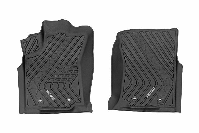Rough Country Flex-Fit Floor Mats Front for Toyota Tacoma 16-23 -1