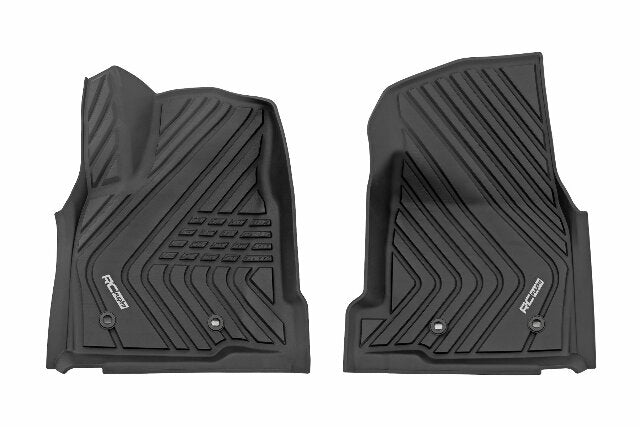 Rough Country Flex Fit Floor Mats Front Crew for Toyota Tacoma 24-25 -1