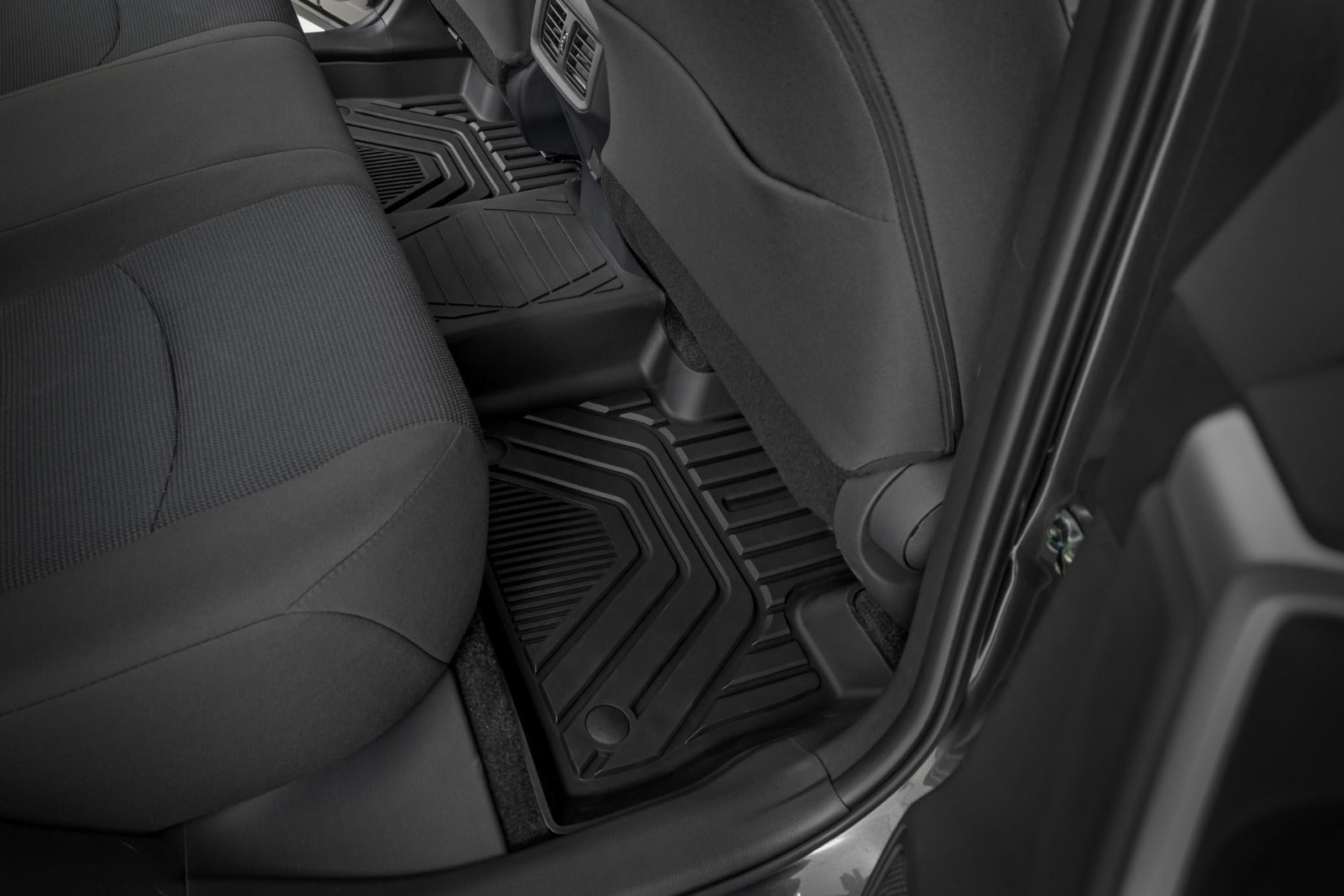 Rough Country Flex-Fit Floor Mats | Front & Rear | for Toyota RAV4 (2019-2025) -3