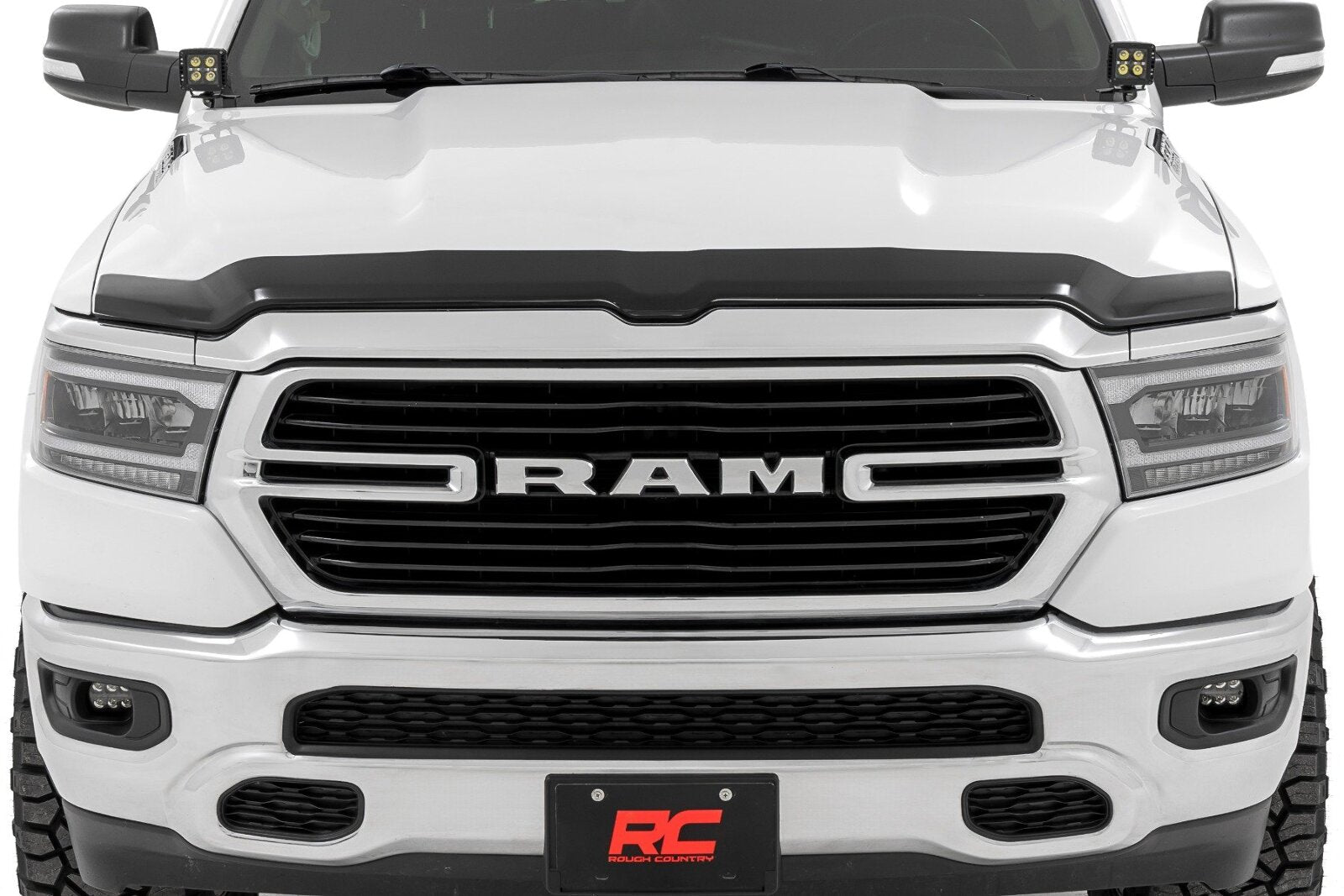 Rough Country Hood Protector Gloss Black for Ram 1500 2019-2025 HP20010-RCGB