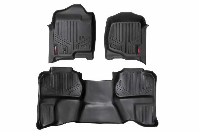 Rough Country GM HD Floor Mats 07-13 Silv/Sierra 07-14 HD Ext. Cab Bucket Seats -1