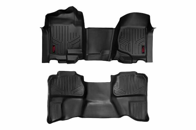 Rough Country GM HD Floor Mats 07-13 Silv/Sierra 07-14 HD Ext. Cab Bench Seat M-21072