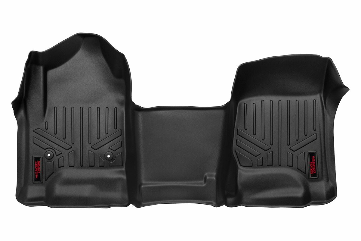 Rough Country Heavy Duty Floor Mats [Front 1pc]-14-19 Chevy Silverado/GMC Sierra M-2114