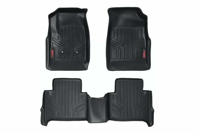 Rough Country HD Floor Mats [F/R]-15-20 Chevy Colorado/GMC Canyon Crew Cab -1