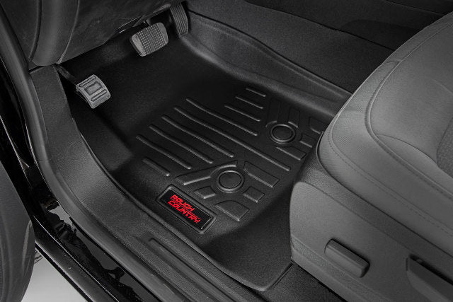 Rough Country HD Floor Mats [F/R]-15-20 Chevy Colorado/GMC Canyon Crew Cab M-21513