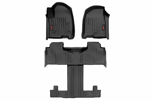 Rough Country Floor Mats FR & RR FR/RR Bucket Chevy/GMC Tahoe/Yukon (21-22) -1