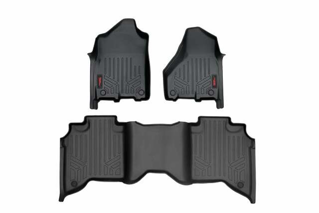 Rough Country Heavy Duty Mats [F/R]-16-20 For Nissan Titan, Titan XD Crew Cab -1