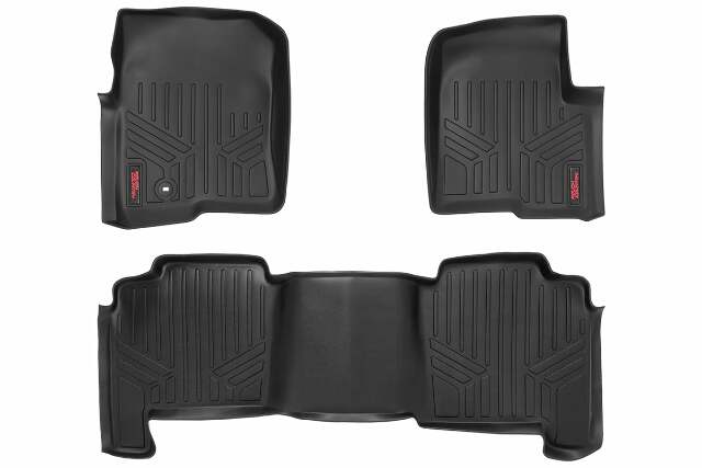 Rough Country Heavy Duty Floor Mats [Front/Rear] - 04-08 for Ford F-150 Crew Cab