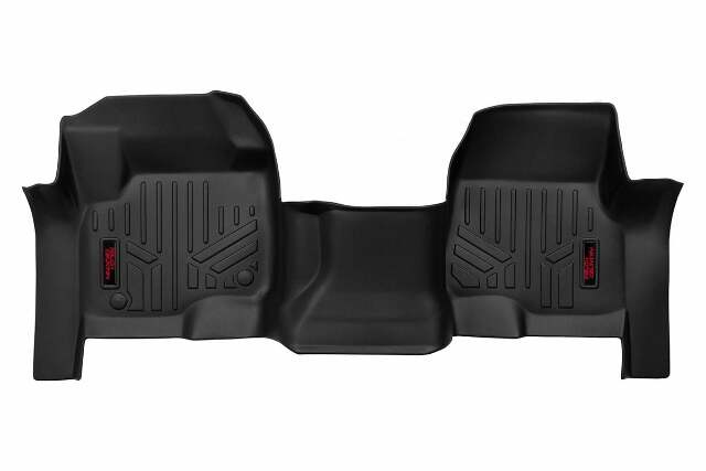 Rough Country Heavy Duty Floor Mats [Frt]-17-20 for Ford Super Duty Bench Seats -1