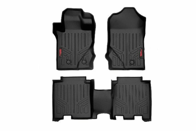 Rough Country Floor Mats FR & RR FR Buckets for Ford Bronco 4-Door 2021-2022 -1