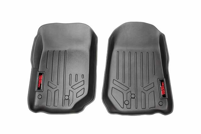 Rough Country Heavy Duty Floor Mats [Front] fits 07-13 Jeep JK Wrangler