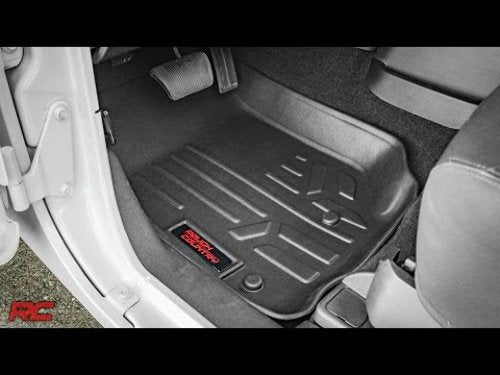 Rough Country Heavy Duty Floor Mats [Front] fits 07-13 Jeep JK Wrangler