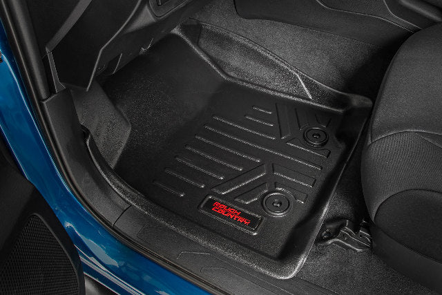 Rough Country Heavy Duty Floor Mats [Frt/Rr]-16-20 for Toyota Tacoma Double Cab -4