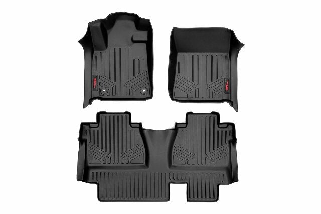 Rough Country Heavy Duty Floor Mats [Frt/Rr Double Cab]-14-20 for Toyota Tundra -1