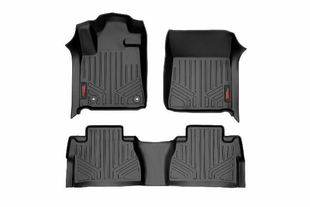 Rough Country Heavy Duty Floor Mats [Frt/Rr Crew Max] - 14-20 for Toyota Tundra M-71770