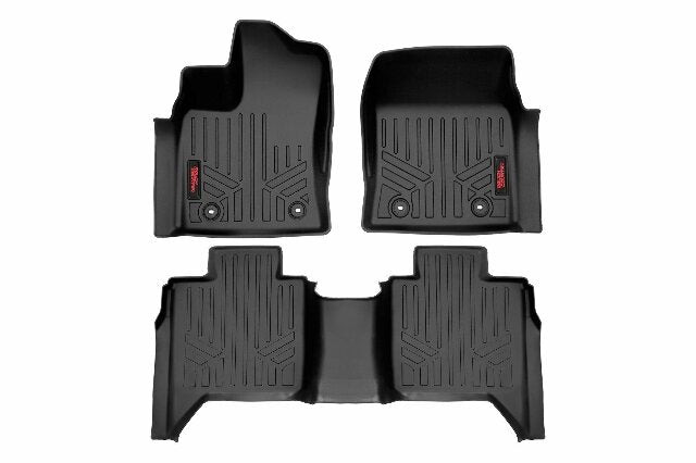 Rough Country Floor Mats FR & RR CrewMax For Toyota Tundra 2WD/4WD 2022 -1