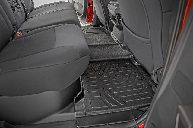 Rough Country Floor Mats FR & RR CrewMax For Toyota Tundra 2WD/4wd 2022 M-71780