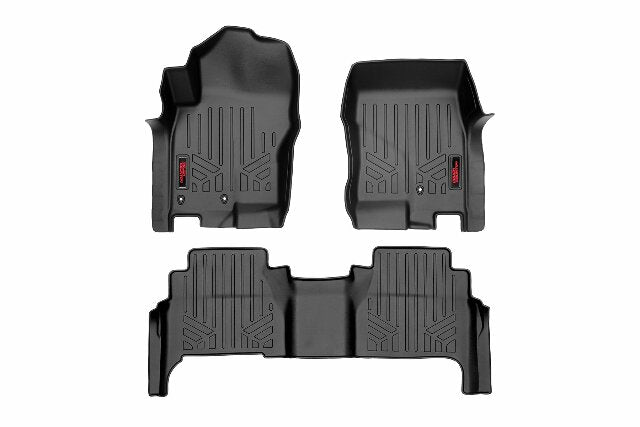 Rough Country Heavy Duty Floor Mats [Frt/Rr]-08-20 For Nissan Frontier Crew Cab -1