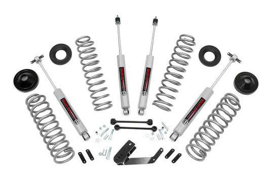 Rough Country 3.25" Lift Kit w/Shocks For Jeep Wrangler JKU 07-18 4-Door PERF694