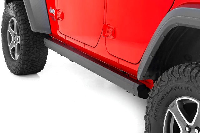 Rough Country Power Running Boards | Lighted |  for Jeep Wrangler JLU 18-23