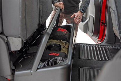 Under Seat Storage w/ Locking Lid | Crew Cab Chevy/GMC 1500/2500HD/3500HD 19-24