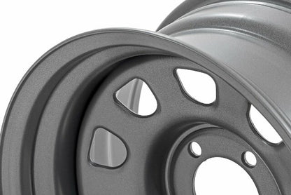 Steel Wheel Gray 17x9 6x5.5 4.25 Bore -12 RC