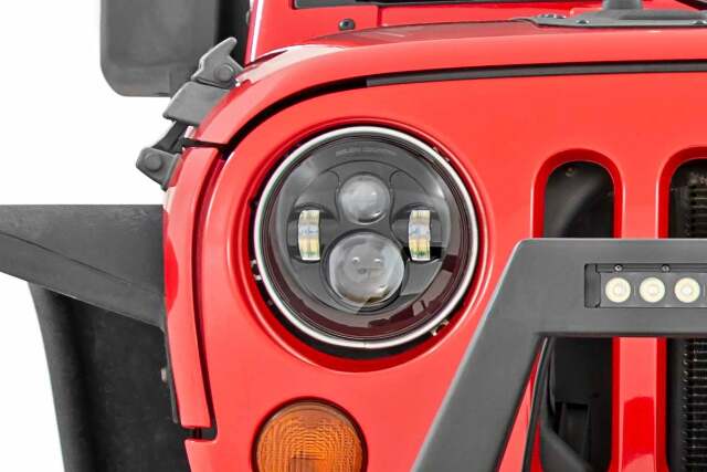 Jeep 7in LED Projection Headlights Wrangler TJ, JK -1