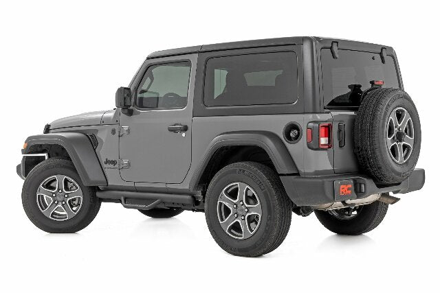 Rough Country Nerf Steps Full Length 2 Door for Jeep Wrangler JL 4wd 18-25 RCJ1846B
