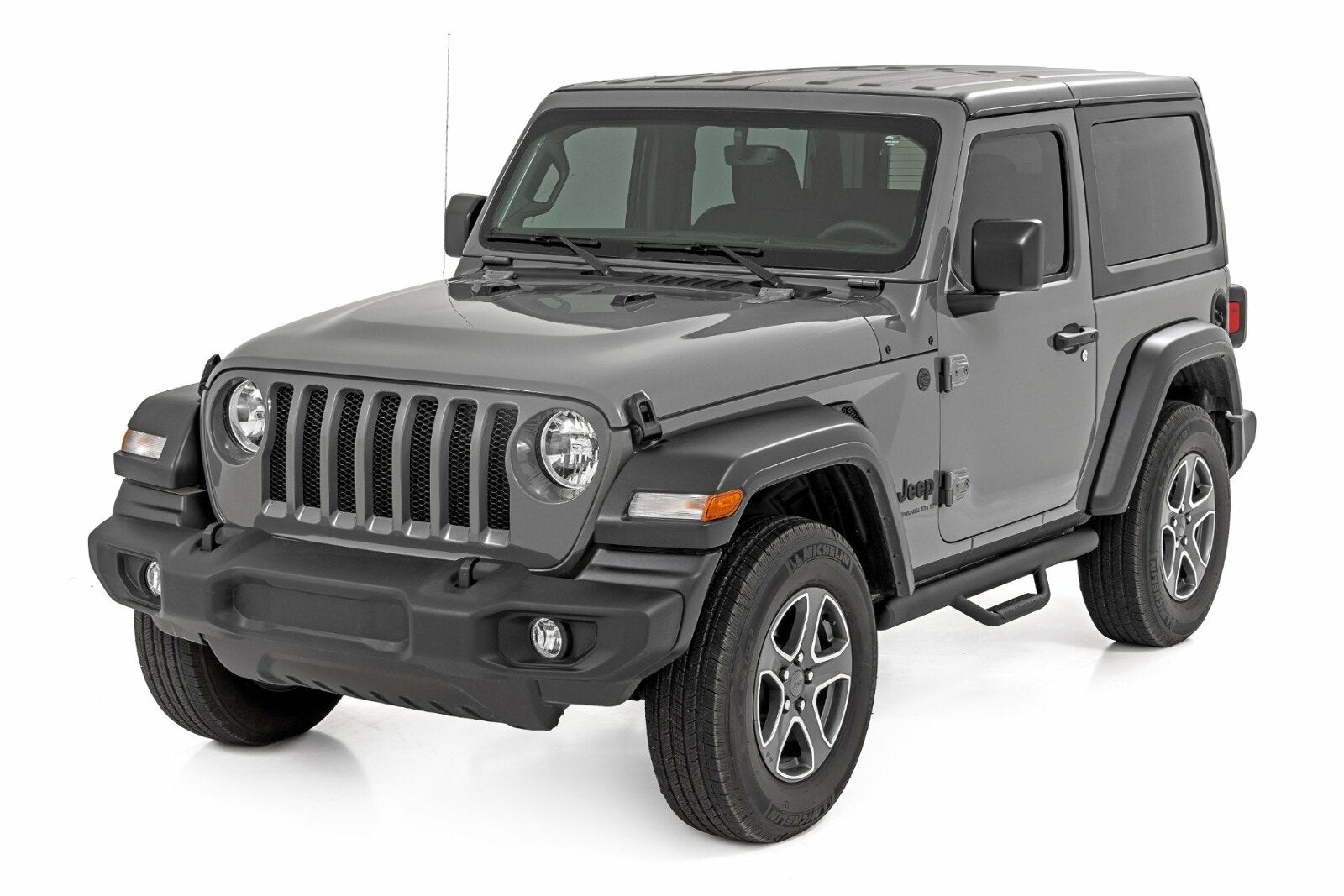 Rough Country Nerf Steps | Full Length | 2 Door | for Jeep Wrangler JL 4WD 18-25