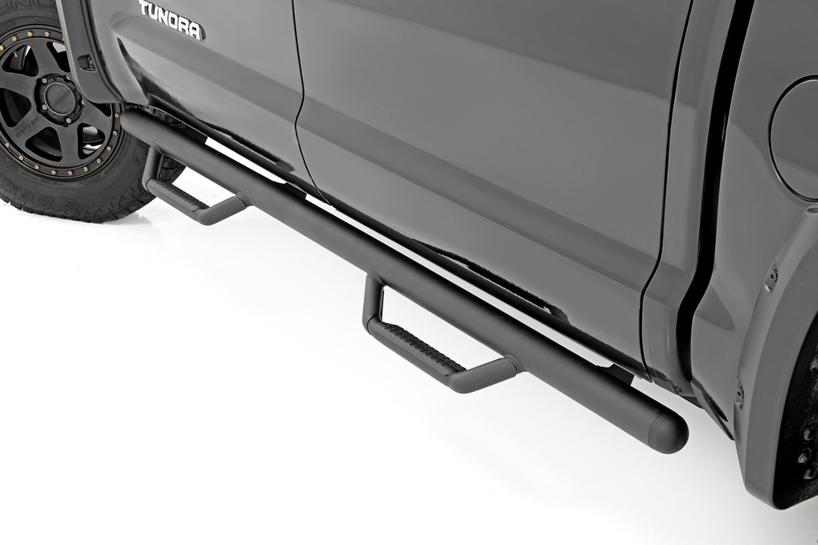Rough Country Nerf Steps Cab Length CrewMax 5'7" Bed for Toyota Tundra 07-21 T0786CCB