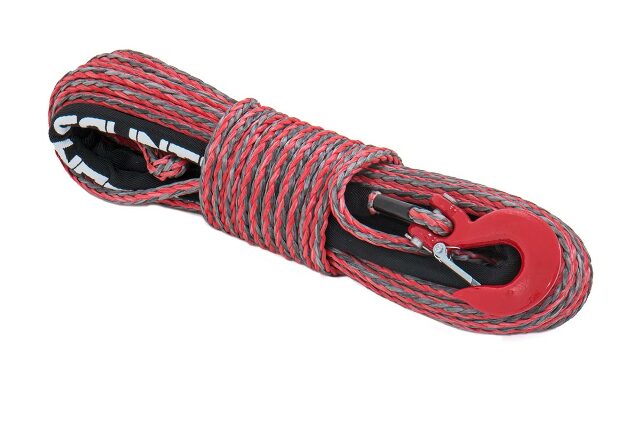 Synthetic Rope-Red /Grey 85 feet high quality 3/8" synthetic -1